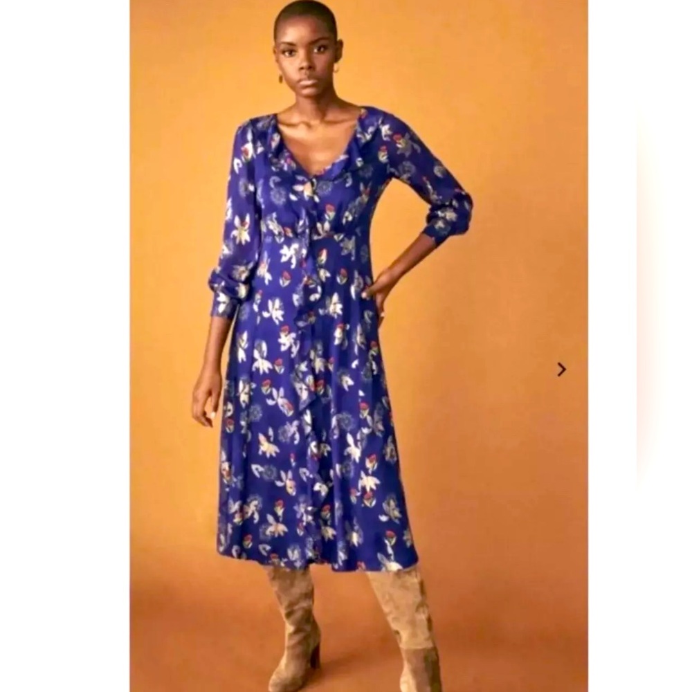 Sezane dress new without tags 85%silk